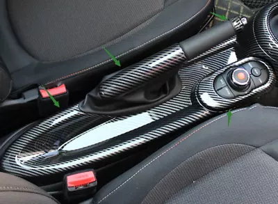 4X Carbon Fiber Style Interior Handbrake Trim Panel For BMW Mini Cooper F55 F56 • $191.06