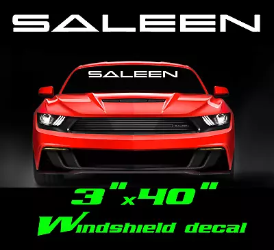 Windshield Sport Banner Vinyl Decal Sticker USDM Saleen Turbo Mustang Racing • $12.99