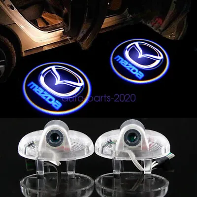 2 HD Car Door Ghost Shadow Projector Puddle Lights For Mazda RX-8 CX-9 • $15.95