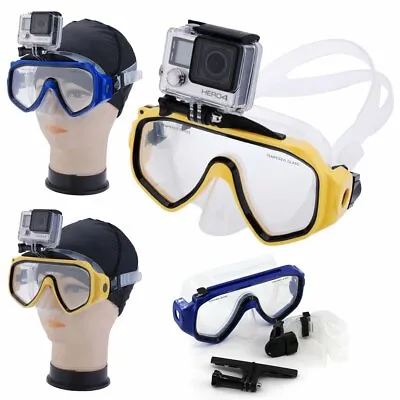 $49.49 • Buy Diving Swimming Glasses Dive Scuba Mask Mount For GoPro Hero 5 4 3+ 3 2 1 SJ4000