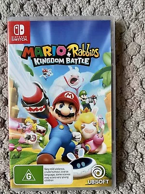 Great Condition Nintendo Switch Mario And Rabbids Kingdom Battle Game • $35