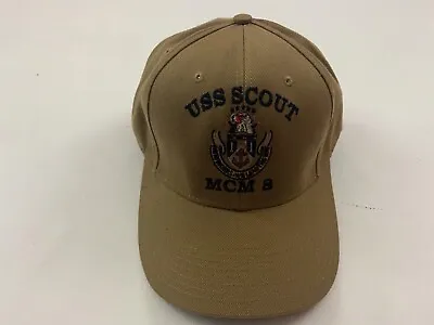 USS SCOUT MCM 8 The Corps  BEIGE Baseball Cap One Size  • $27.99