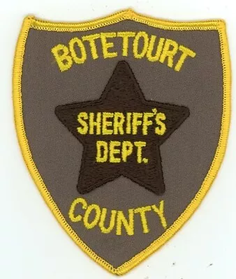 Virginia Va Botetourt County Sheriff Nice Shoulder Patch Police • $5.99