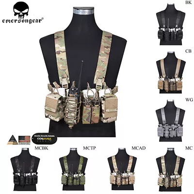 Emerson Tactical D3CR Chest Rig Disruptive Environments Hunting Vest W/ Pouches • $86.95
