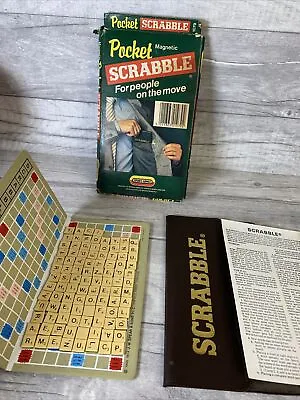 Rare 1955 Vintage Spears Magnetic Pocket Scrabble. Christmas. Travel. • £12.99