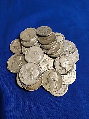 $23.98 • Buy $1 One Dollar Face Value 90% Silver QUARTERS Junk Silver