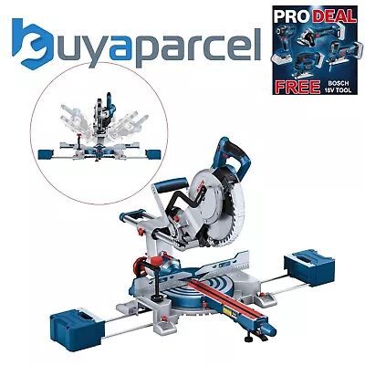 Bosch GCM 18V-254 D BITURBO 18v Cordless 12  305mm Mitre Saw Double Bevel +Laser • £629.99