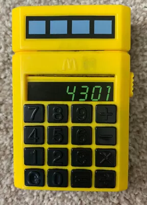 Vintage 1992 McDonalds M Squad Spy Coder Stamp Calculator • $3