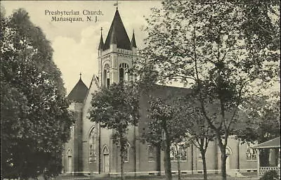 Presbyterian Church Manasquan New Jersey ~ 1918 To Rosa Schoefield Madison IL • $4.60