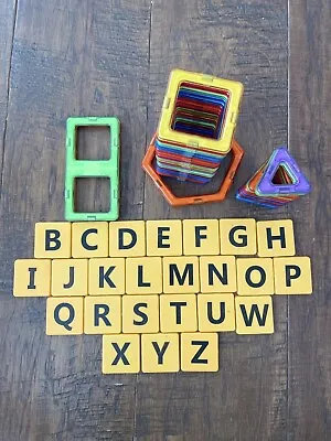 Magnetic Building Tiles Letters Compatible Magformers • $34