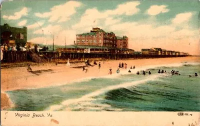 Vintage Postcard - Virginia Beach. Va. Posted 1907 • $4.99