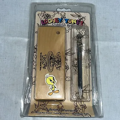 $9.49 • Buy Vintage 1996 Warner Bros Looney Tunes Tweety Bird Figural Pen Silver & Gold Tone