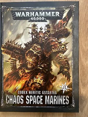 Warhammer 40k-Chaos Space Marines Codex 8th Edition-Hardback (16f) • £6