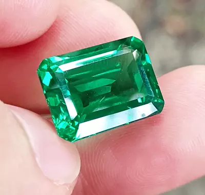 GIE Certified 8.40 Ct Natural MUZO Colombian Green Emerald Unheated Gemstone • $24.48