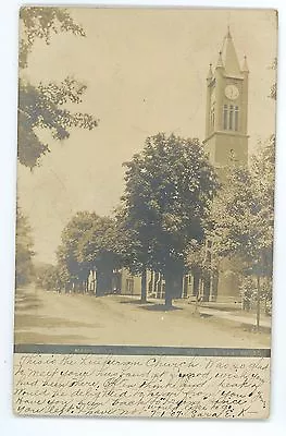 RPPC Market Street Church MIFFLINBURG PA Union County Pennsylvania Postcard • $6.99