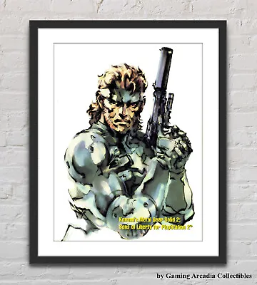 Metal Gear Solid 2 Sons Of Liberty PS2 Glossy Promo Ad Poster Unframed G5319 • $14.98