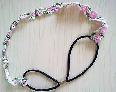 Women Flower Retro Chic Embroidery BOHO Bohemian Hair Hippie Head Band Bandana • $8.50