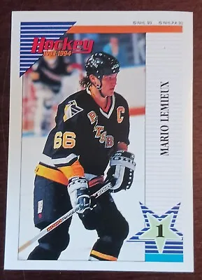 1993-94 Panini Hockey Stickers - MARIO LEMIEUX #136 • $1.47