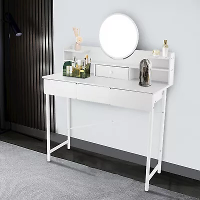 Mirrored Dressing Makeup Table Bedroom Vanity Desk/Livingroom Table &3 Drawer • $133