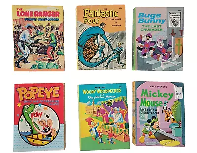 Lot Of 6 Big Little Books 1960s-70s: Bugs Bunny Lone Ranger Mickey Mouse… • $28