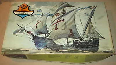 Santa Maria Columbus - Vintage MiniCraft Sailing Ship Museum Quality Model Kit • $11.99