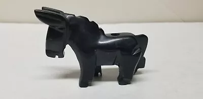 Black Onyx Donkey Mule Figurine Pencil Holder 4.75  Long • $23.99