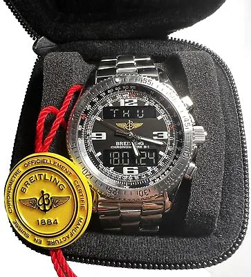 Breitling Men’s Stainless Chronometer B1 Pilots Watch Apx. 45 Mm All Papers • $1895