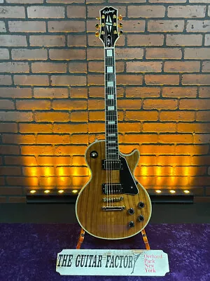 2021 Epiphone Les Paul Custom Koa - Natural - Electric Guitar • $629.99