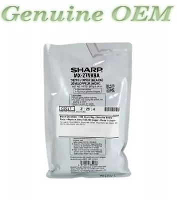 MX-27NVBA/MX27NVBA Original OEM Sharp Developer Unit Black Genuine Sealed • $59.98