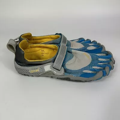 Vibram FiveFingers Bikila Womens Barefoot Running W346 Grey Blue Sz 41 US 9-9.5 • $39.97