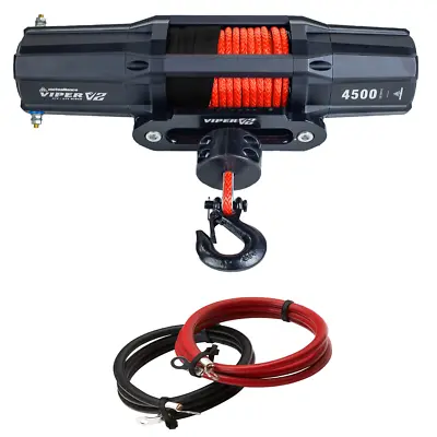 $474.98 • Buy VIPER V2 4500lb UTV Winch 60 Feet Red AmSteel-BLUE Synth Rope W/ Extension Kit
