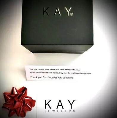 Kay Jewelers Empty Black Velvet Ring Box Brand New W Bow + Receipts See Pictures • $27.99