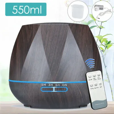 $24.09 • Buy 550ML Aroma Aromatherapy Diffuser LED Oil Ultrasonic Air Humidifier Purifier AUS