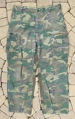 1970 Vietnam ERDL Camo Tropical Combat Trousers Jungle Pants • MEDIUM REGULAR • $79.99