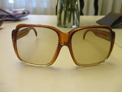 Vintage Pierre Cardin Huge Sunglasses Paris France 0842 Honey Brown • $99.99