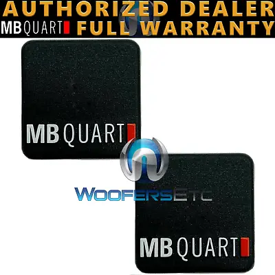 Pair Of Mb Quart 0.75  Black Emblem Logo With Adhesive (new) • $13.99