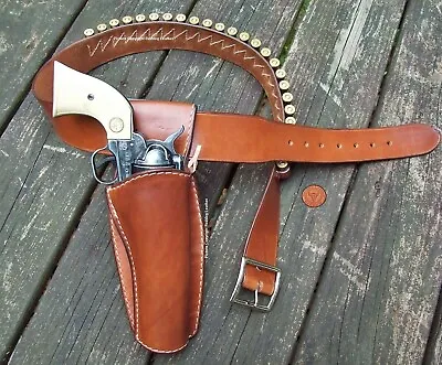 Cowboy Western Holster & Belt SASS CAS John Wayne The Shootist Rig • $179.99