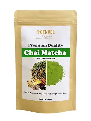 Chai Matcha Green Tea Powder  100g - Ceremonial Grade 100% Pure Premium Quality • £9.99