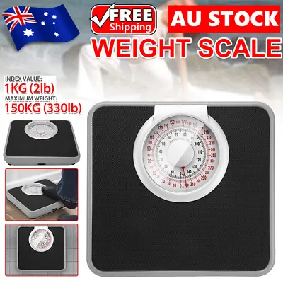 Bathroom Weight Scale Mechanical Body Weighing Scales 150kg Capacity Display Kit • $34.85