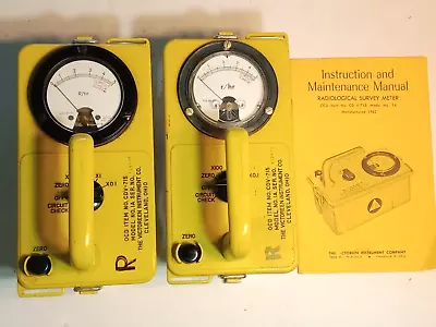 (One) Victoreen CD V-715 Geiger Counter ( D  Battery Included) • $90