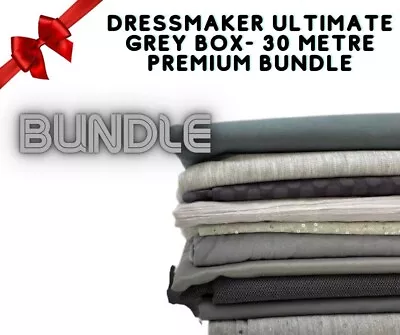 £39.99 • Buy Dressmaker Ultimate Grey Box Cotton Polyester Jersey - 30 Metre Premium Bundle