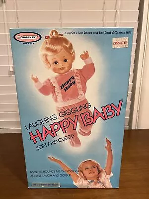 Vintage HORSMAN 15  Laughing-Giggling Happy Baby Doll  In Box NRFB • $92.72