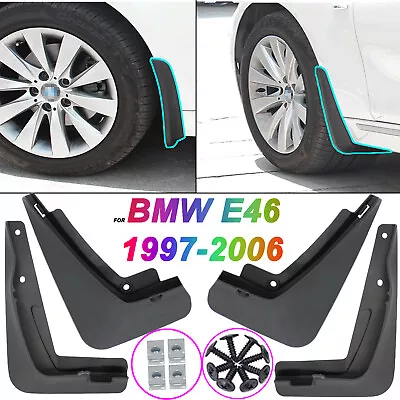 $42.49 • Buy For BMW 3-Series E46 1997~2006 Mudguards Mud Flaps Splash Guards 330i 340i