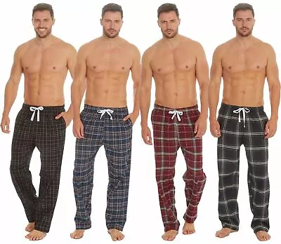 Woven Check Lounge Pants Mens Lightweight Pajama Bottoms PJs Nightwear • $17.99