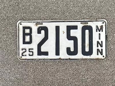 1925 Minnesota License Plate #B2150 • $20