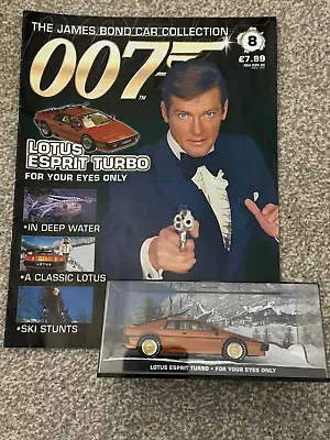 James Bond Car Collection - #8: LOTUS ESPRIT TURBO - (foe Your Eyes Only) • £6.99