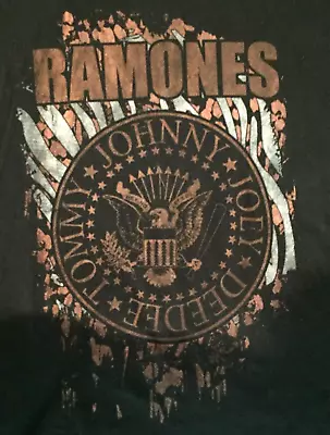 Ramones T-shirt Size S Men Black Short Sleeve 100% Cotton • $11.25