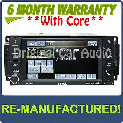 Remanufactured JEEP DODGE CHRYSLER OEM MyGig Navigation XM Radio CD Player • $485