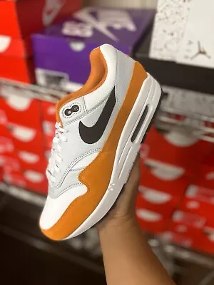 Mens Nike Air Max 1 Monarch Orange FN6952-101 Size 8.5-14 FREE SHIPPING • $94.99