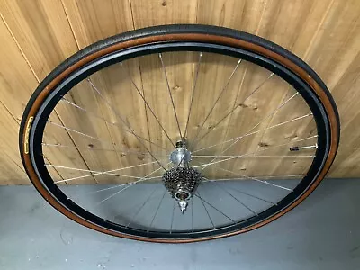 Vintage Dura Ace Rear Wheel W 9 Speed Cassette 700c Clincher 28 Hole Velocity • $84.15